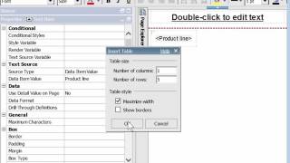 How to Build a Repeater Table in Cognos 10.x