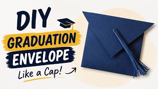 DIY Graduation Cap Envelope 🎓 Easy Paper Gift Idea