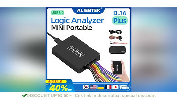 ALIENTEK Logic Analyzer DL16 250MHz Max Sample Rate 16Channels Logic Analyzer Tools ARM FPGA Debug P