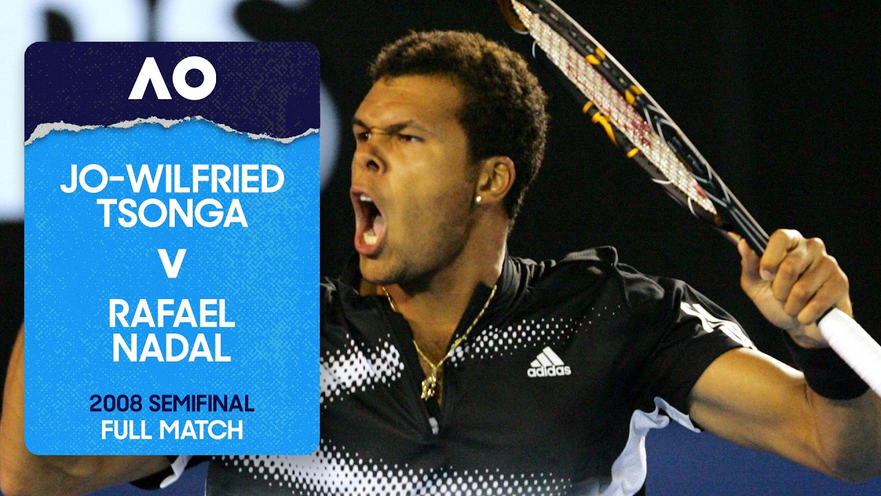 Jo-Wilfried Tsonga v Rafael Nadal Full Match | Australian Open 2008 Semifinal