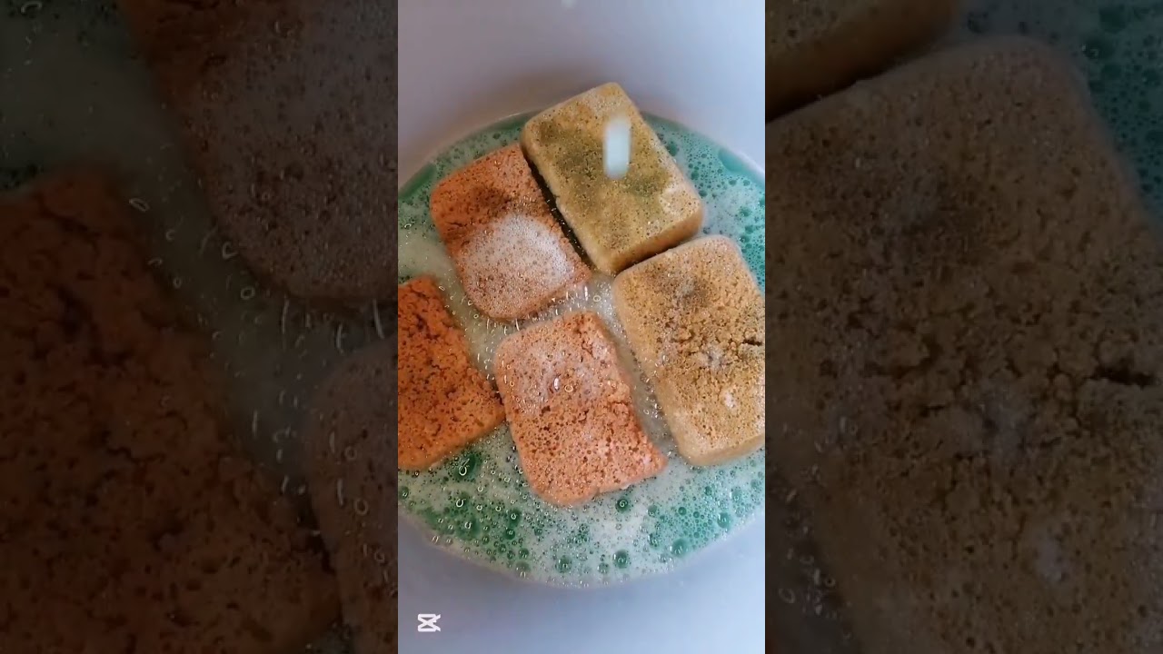 ASMR I added more laundry gels to my saved pink laundry mix ☁️🧽🧺