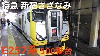 【35%割引】新宿さざなみ E257系500番台を えきねっと トクだ値35 で乗ってみた!
