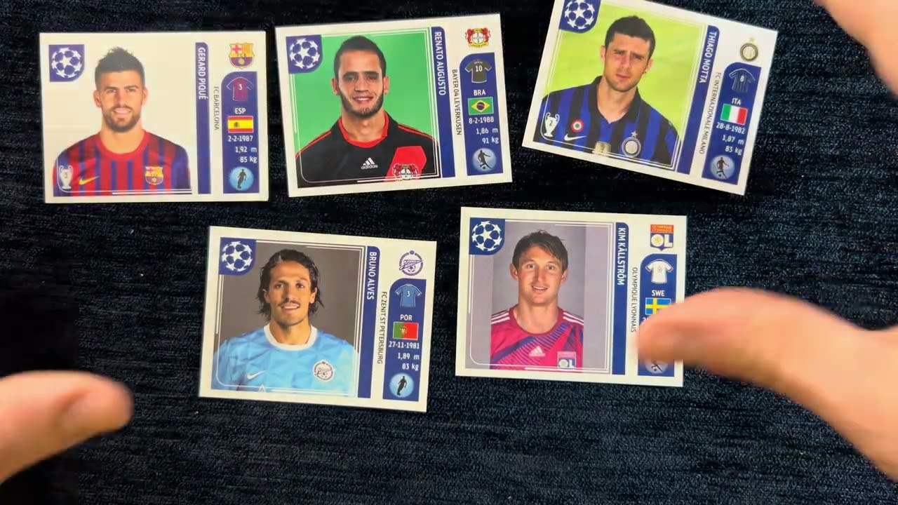 Panini UEFA Champions League 2011-12 sticker album series Part 13
