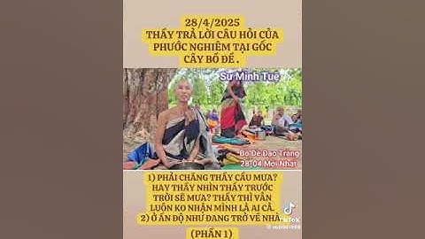 THẦY MINH TUỆ DƯỚI CÂY BỒ ĐỀ Ở ẤN ĐỘ