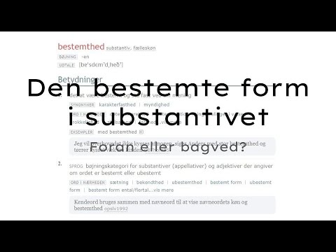 Det bestemte substantiv