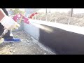 Строительство дома в Белореченске. Гидроизоляция фундамента. Первый слой.