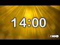14 Minute Timer ☀️ | Relaxing Background Music | Golden Rays Sunbeam Classroom Countdown⏱️