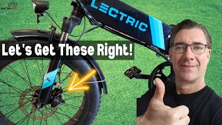 Lectric XP 2.0 - How To ADJUST Your BRAKES