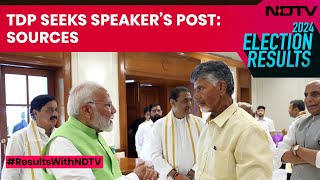 Chandrababu Naidu's TDP Seeks Speaker's Post In New Government Formation: Sources