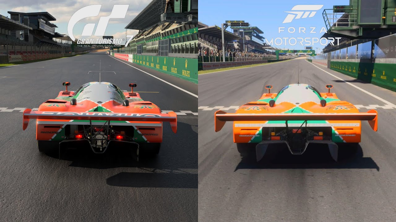 Gran Turismo 7 Vs FM 2023 Comparison - Mazda 787B Engine Sounds, Graphics & Replay