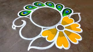 Newyear 2026 special mayilkolam|Newyear Beautiful rangoli|newyear peacock rangoli|Amazing rangoli Newyear 2026 special mayilkolam|Newyear Beautiful rangoli|newyear peacock rangoli|Amazing rangoli