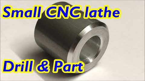 Small cnc lathe.  Drill with stub drill part with Sumitomo GF insert