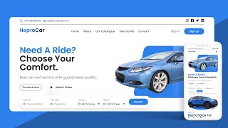 Car Rent Service Template  || HTML, CSS & Vanilla JS