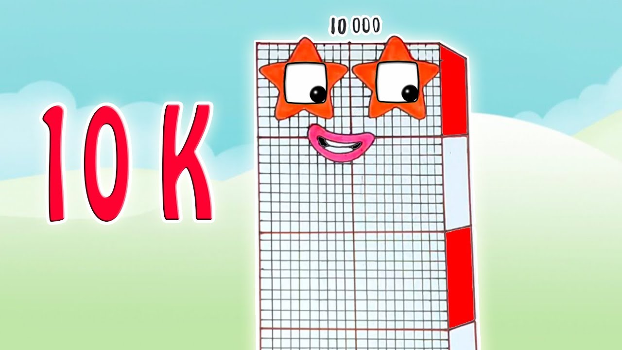 Numberblocks 10 000 Look She Eyes Youtube - numberblocks roblox 10000