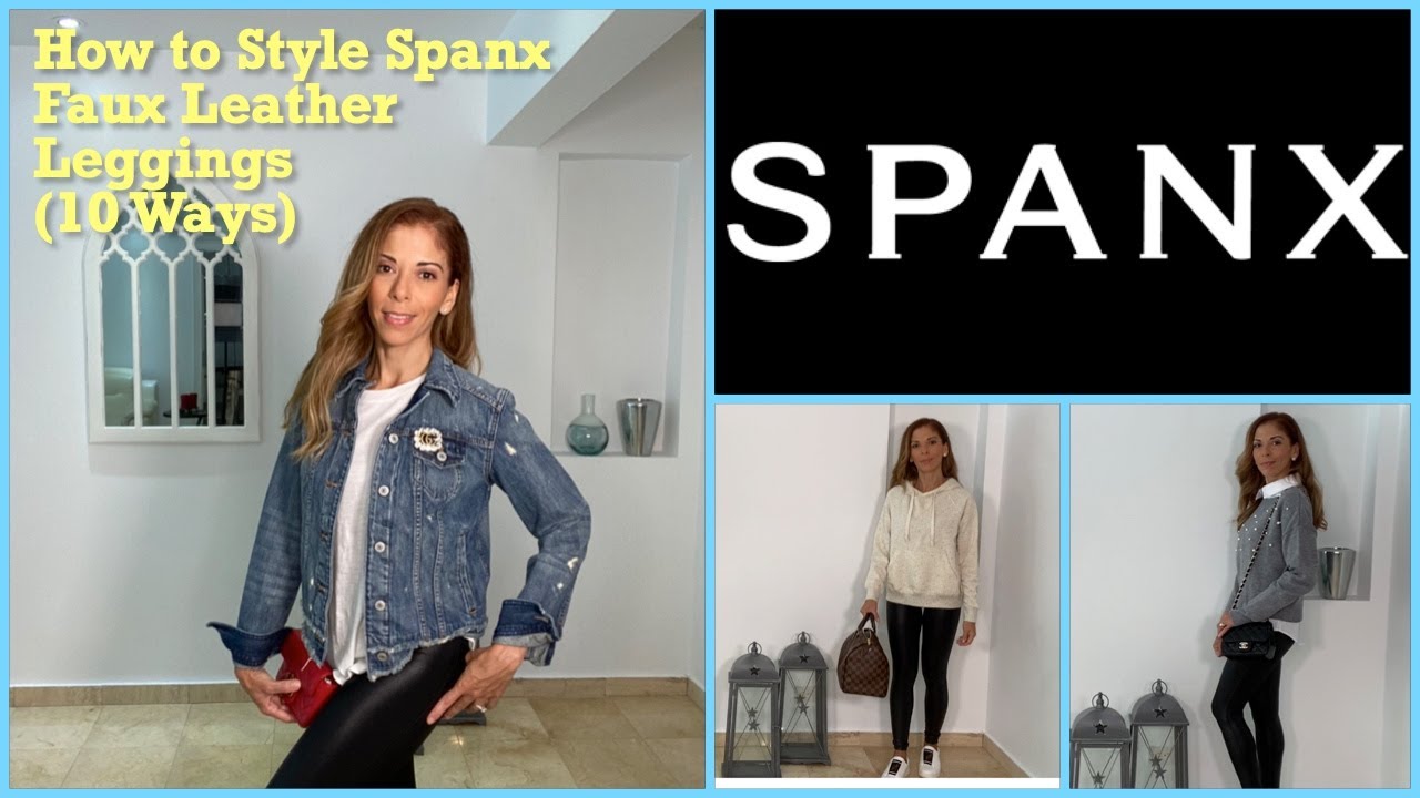 3 Ways to Style the popular @spanx Faux Leather Leggings ❤️ I'm