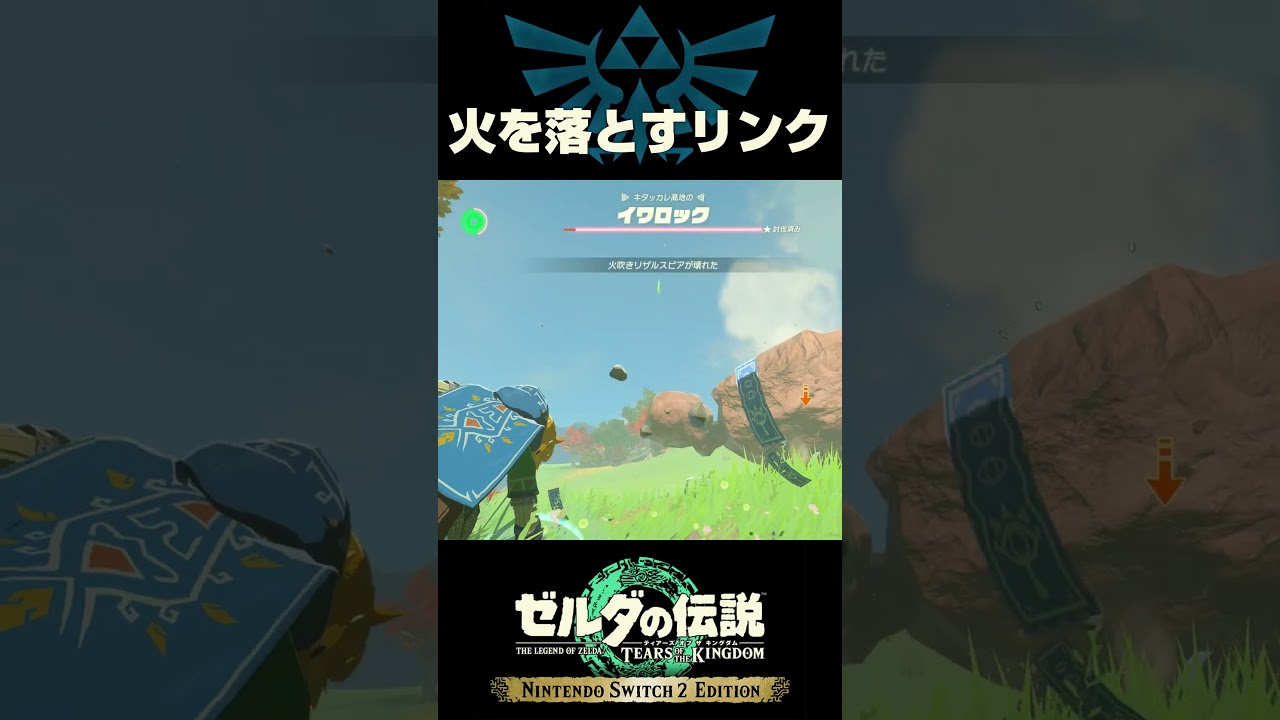 火を落とすリンク【ゼルダの伝説ティアーズオブザキングダム】