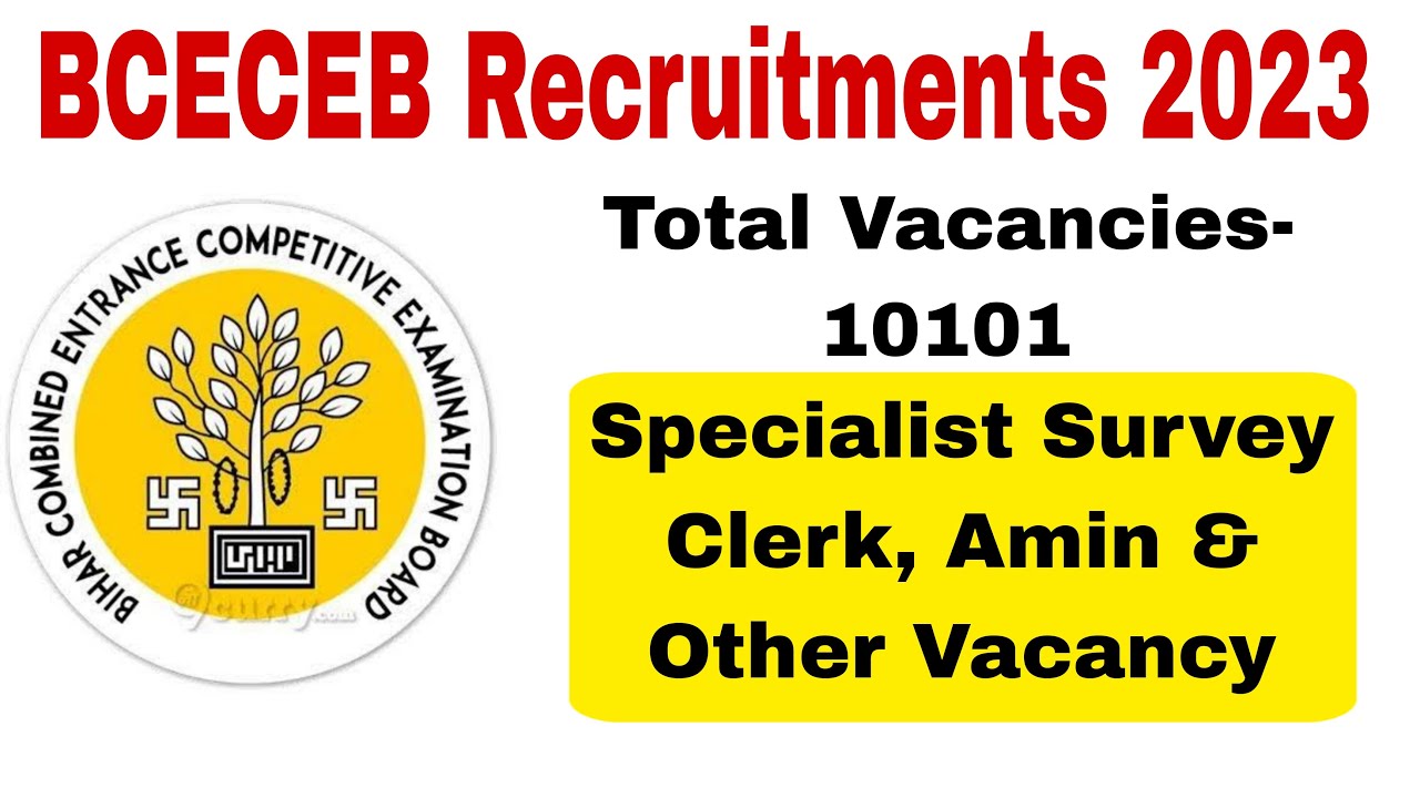 Jobs Series Ep-111| Recruitment Notification BCECEB 2023| Bihar Amin Vacancies 2023|