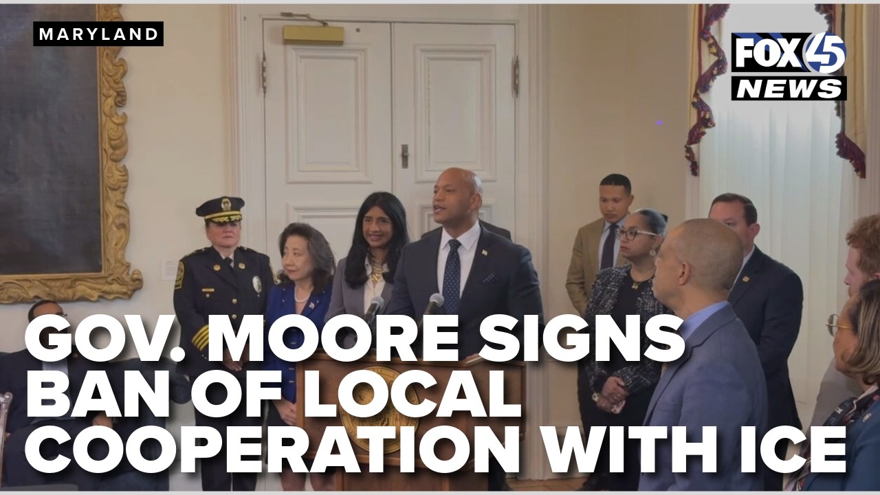 LIVE: Gov. Moore Signs Bill Ending Maryland ICE 287(g) Agreements - YouTube