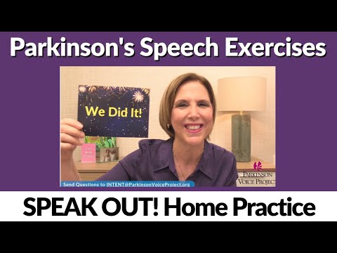 7/8/2024 Parkinson's Speech Exercises: We Did It!