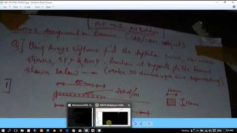 Ansys tutorial Cantilever beam with UDL