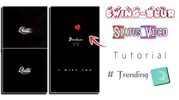 How to make Heart swing text Animation status video | status video kaise banaye | technicalmahatma