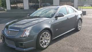 2010 Cadillac CTS-V 28k Low Miles Thunder Gray Chromaflair For Sale At Holiday Motors