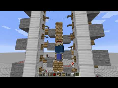 minecraft compact easy elevator tutorial