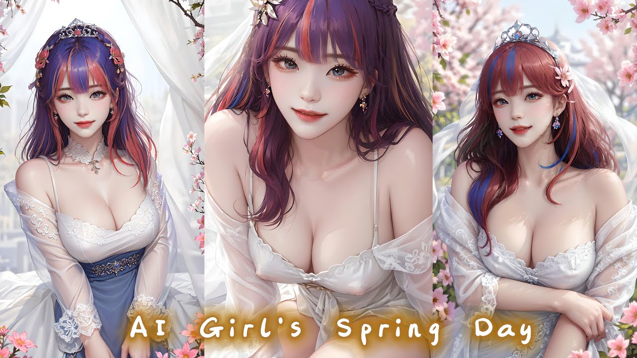 【ai art】AI Girl's Spring Day - YouTube
