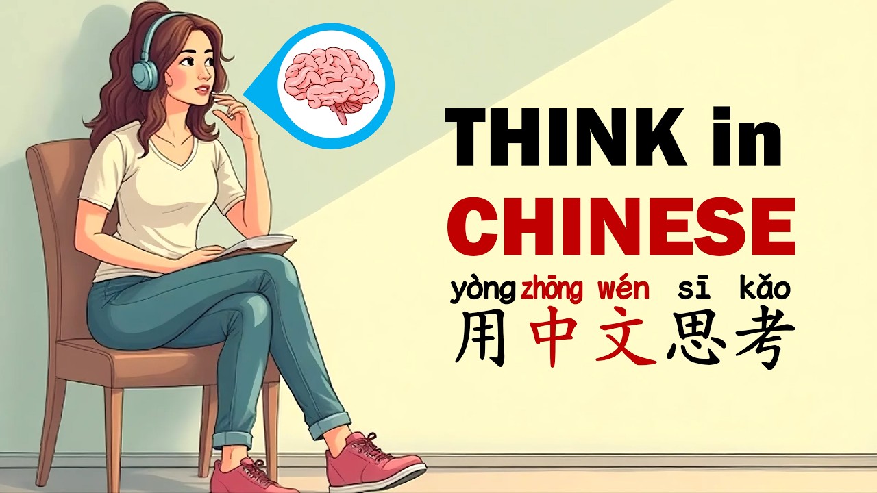 Chinese Listening Practice | How to THINK in Chinese 怎么用中文思考？ | No More Translating in Your Head!