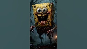 Horror version of SpongeBob, Patrick, Squidward #horror #creepy #scary #horrorstories