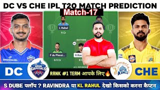 CHE vs DC Dream Team, CSK vs DC Dream Prediction, Chennai vs Delhi IPL T20 Team Today Match 17 screenshot 5