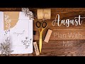 August 2020 Bullet Journal Setup | Vintage Modern