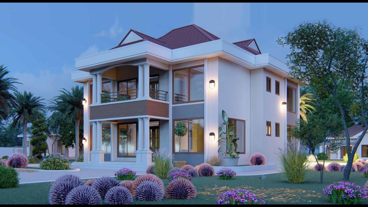 Ramani ya Nyumba ID-21633, vyumba 4 vya kulala, matofali 9917+2096 na bati 127