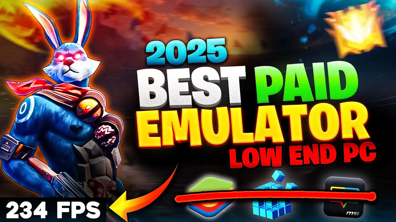 2025 Best Android Emulator For Low End Free Fire PC No Lag High FPS ...