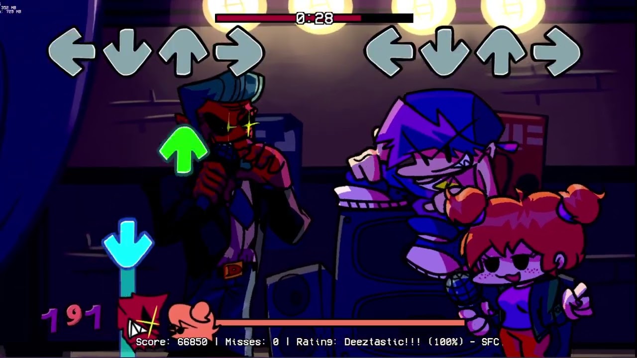 D-side {dad battle] hard with all the 3 characters