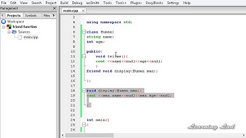 065  Friend Function   CPP Object Oriented Programming Video Tutorial