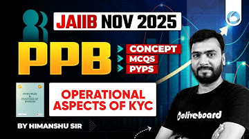 JAIIB PPB online Classes | Module A Unit 2 | AML-KYC Guidelines | JAIIB Nov 2025 | JAIIB