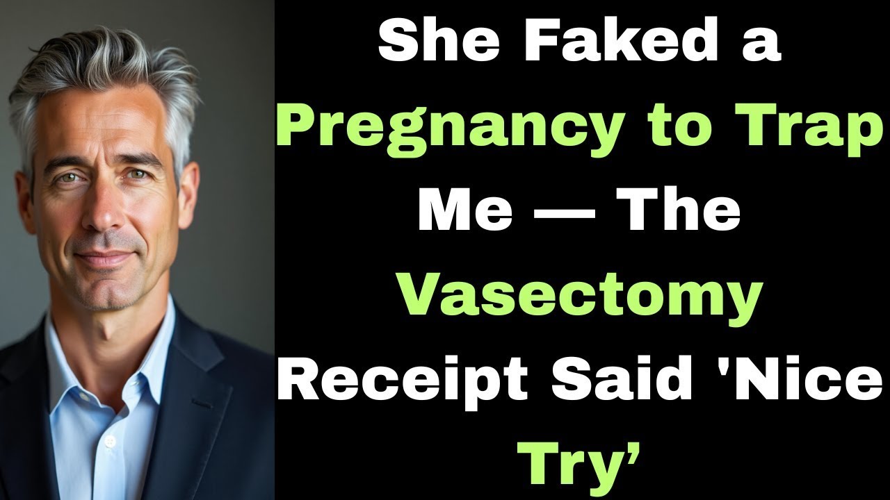 She Faked a Pregnancy to Trap Me — The Vasectomy Receipt Said 'Nice Try