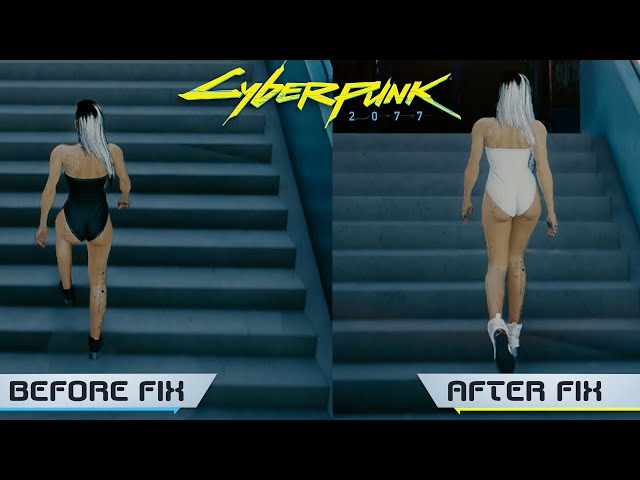 Cyberpunk 2077 Mods - Stairs Up Down Walk Fix (third person) 