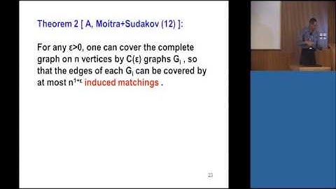 On Graphs and Communication - Prof. Noga Alon - Technion lecture