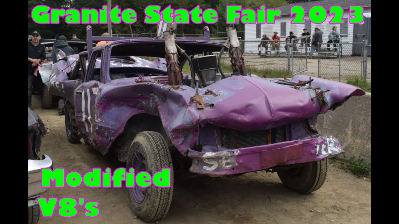 Granite State Fair (Rochester NH) 2023 Demolition Derby Modified V8's