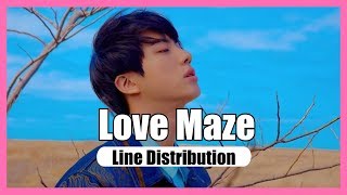 BTS - Love Maze [Line Distribution w/ Hidden Vocals]