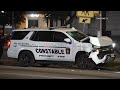 Precinct 5 Constable SUV Collision with a Van, Houston, TX