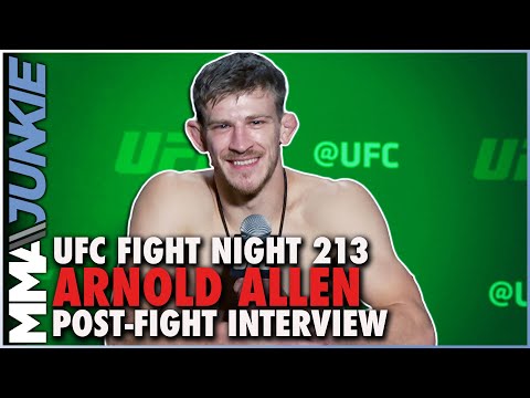 Arnold Allen Jokes 'This Division Sucks' After Injury TKO Win | UFC Fight Night 213