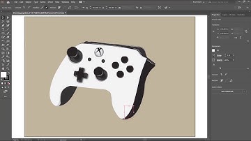 Drawing Vector Realistic Xbox Power A Controller in Adobe Illustrator