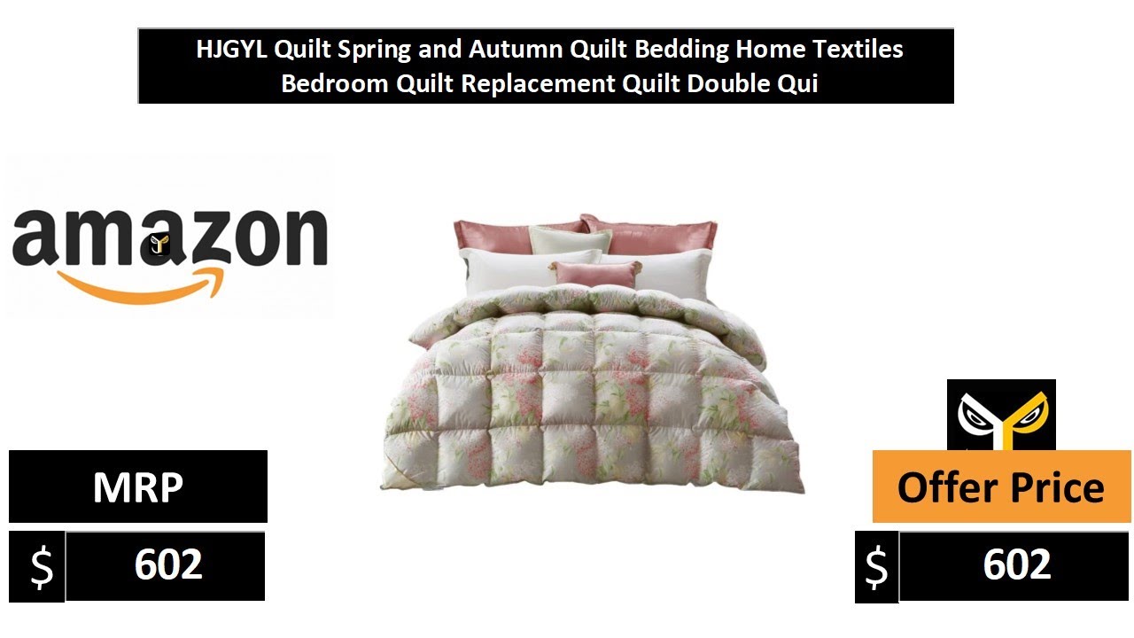 HJGYL Quilt Spring and Autumn Quilt Bedding Home Textiles Bedroom Quilt Replacement Quilt Double Qui