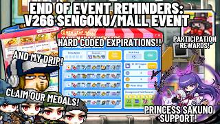 End of Event Reminders: v266 - Sengoku/Mall Event | v266 | GMS 2026 |