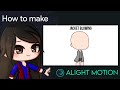 Jacket Blowing Animation Tutorial in Alight Motion || Gacha Stu-Club Tutorial ||