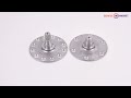Фланець барабана (опора)для вертикальної пральної машини Electrolux (2шт, шліци, під підшипник 6203)