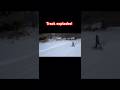 RC snowmobile track EXPLODES! #rc #rcsnow #snowmobilefun #fail #carnage #bloopers #shorts #funny